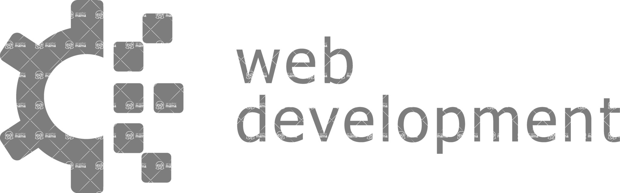 Business Logo Templates - vector graphics in a pack from GraphicMama - Vector Cogwheel Logo Design Template - Black and White